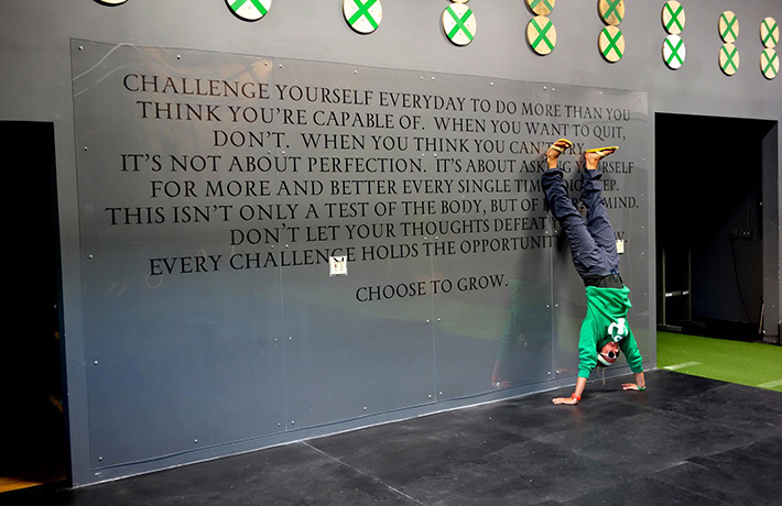 Performance studio and renovated living spaces