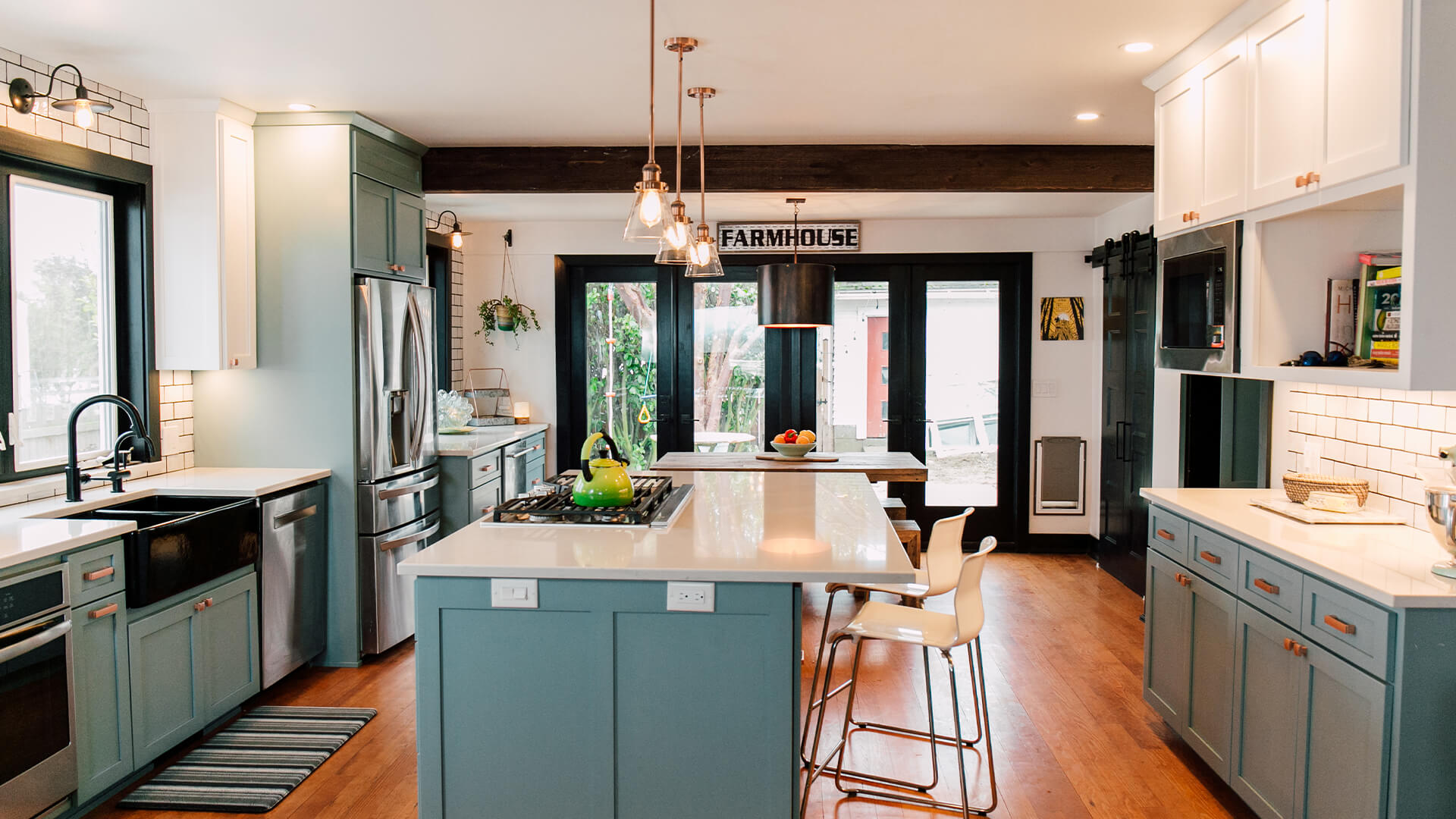 Cozy family home with warm lighting and comfortable furnishings